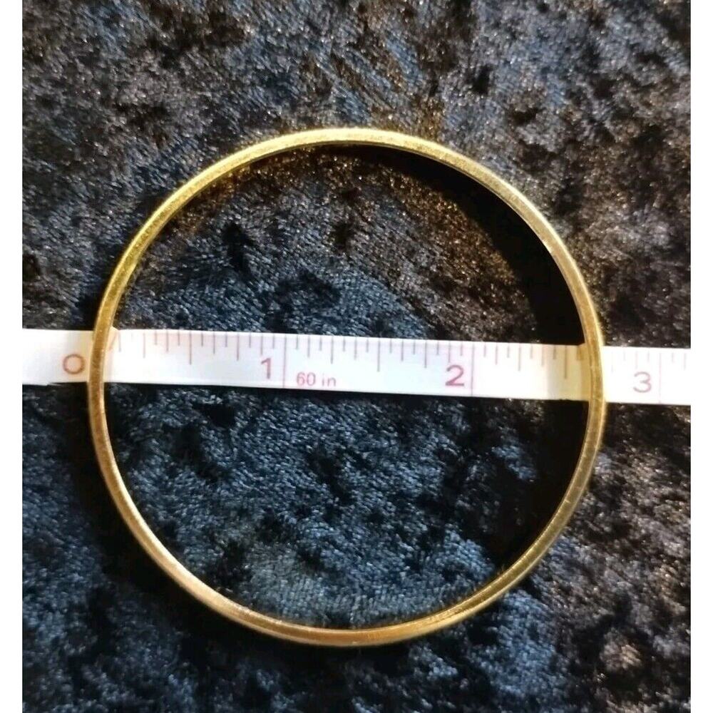 Monet Vintage Bracelet Bangles Rope & Glittery Gold Tone Metal Lot Of Two (2) - Picture 6 of 11